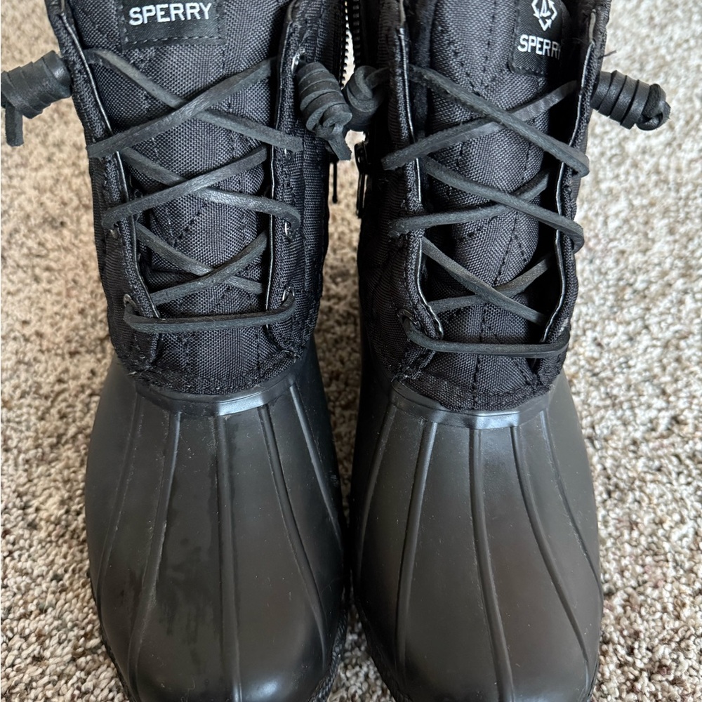 Sperry Black Waterproof Boots